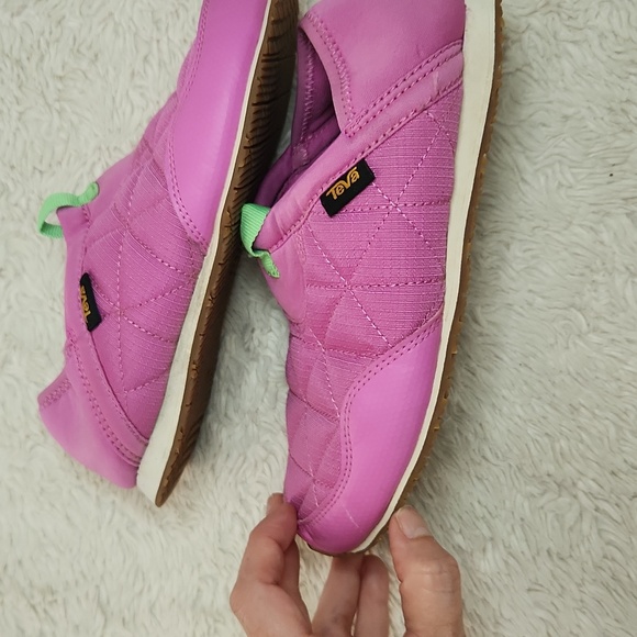 Girls /Kids Teva Reember Loafer Shoes Pink Sz 2 - Picture 5 of 12